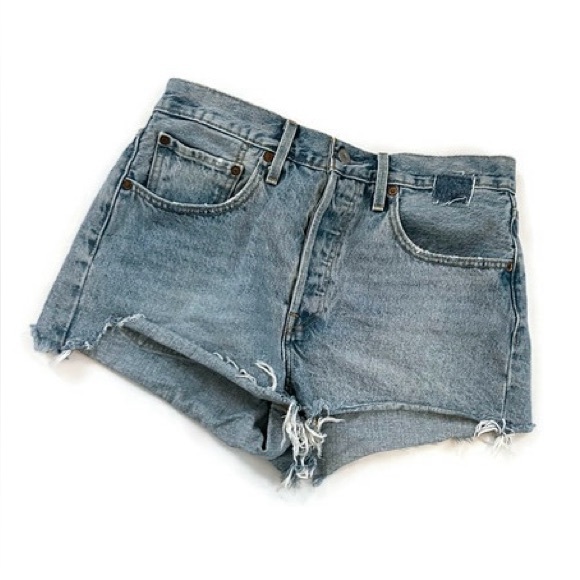 Levi's 501 Women's Blue Denim Shorts - Picture 10 of 10